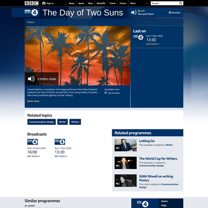 BBC Radio 4 - The Day of Two Suns