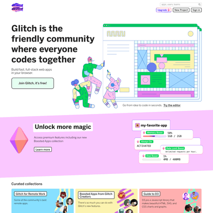 Glitch: The friendly community where everyone builds the web
