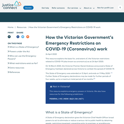Emergency Powers | What are the rules in Victoria?