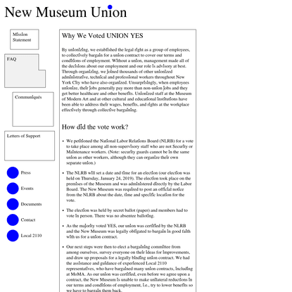 New Museum Union
