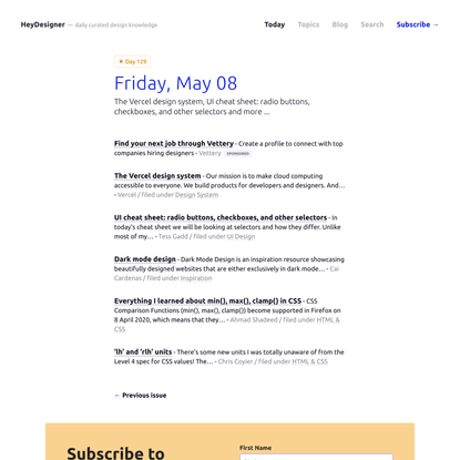 HeyDesigner — Design news. Curated daily.