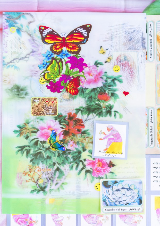 Flower Lenticular (Language and Prayer Stickers), 2020