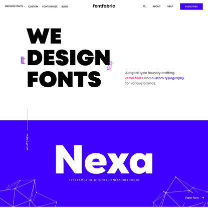 Fontfabric™ — We design fonts