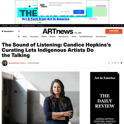 The Sound of Listening: Candice Hopkins's Curating Lets Indigenous Artists Do the Talking