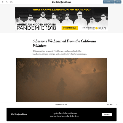 5 Lessons We Learned From the California Wildfires