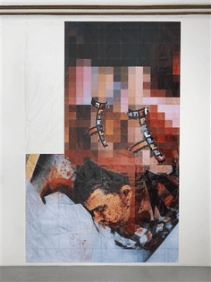  Thomas Hirschhorn, Pixel-collage n.88, 2017