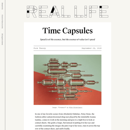 Time Capsules - Real Life