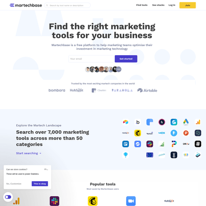 Martechbase | Find the marketing tools you need to grow