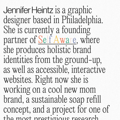 Jennifer Heintz - Graphic Designer