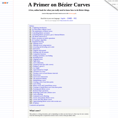 A Primer on Bézier Curves