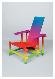 Rietveld chair modified by Lernert &amp; Sander