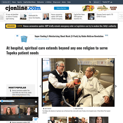 At hospital, spiritual care extends beyond any one religion to serve Topeka patient needs- an article about my uncle's work as a hospice /spiritual care worker
