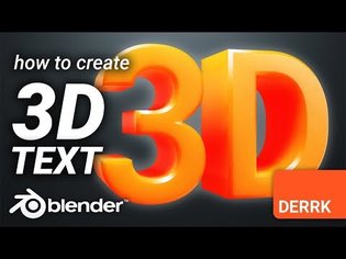How to create 3D Text in Blender