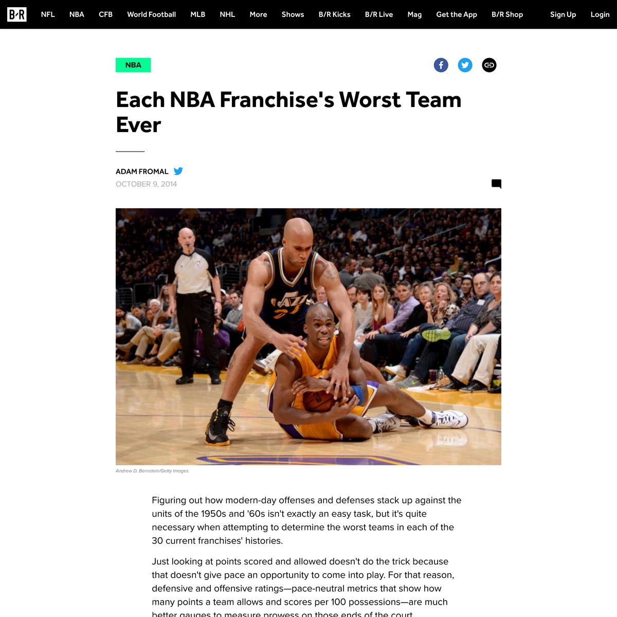 Each NBA Franchise’s Worst Team Ever — Are.na