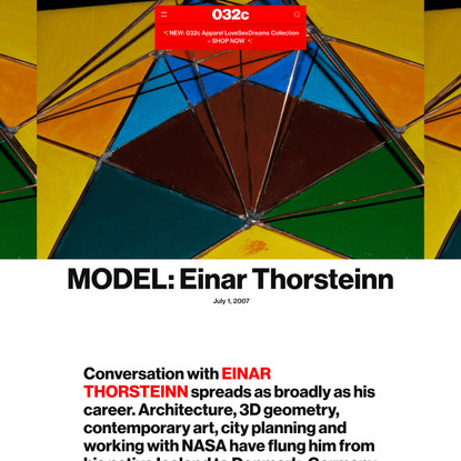 MODEL: Einar Thorsteinn - 032c