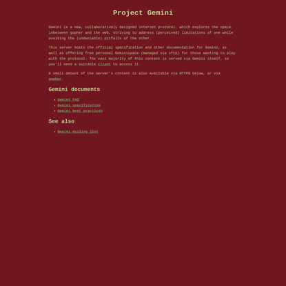 Project Gemini