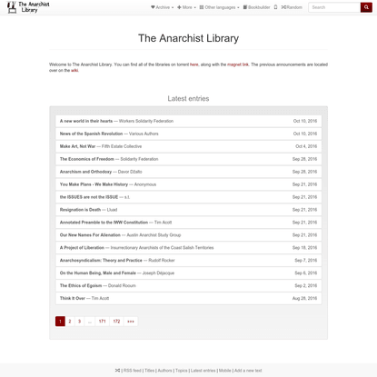 The Anarchist Library | The Anarchist Library