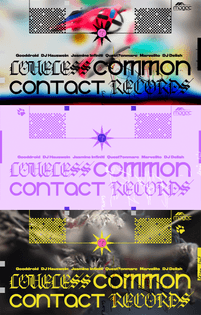 Loveless Records x Common Contact flyer (2019) - Nufolklore