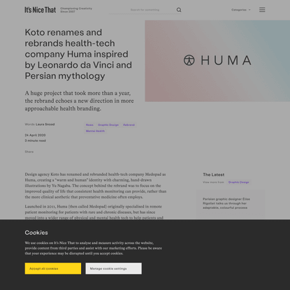 Koto renames and rebrands health-tech company Huma inspired by Leonardo da Vinci and Persian mythology