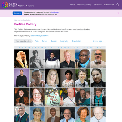 Profiles Gallery | LGBTQ Religious Archives Network