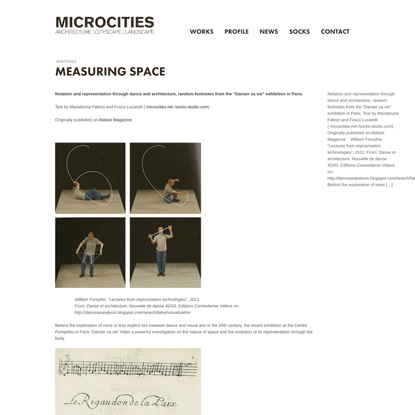 Measuring Space | microcities