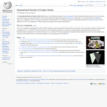 International Society of Copier Artists - Wikipedia