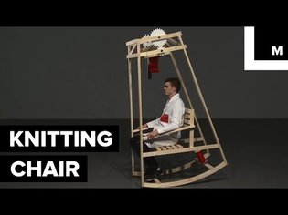 This Rocking Chair Knits You a Hat As You Sway Back and Forth