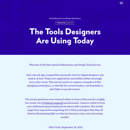 Subtraction.com Design Tools Survey