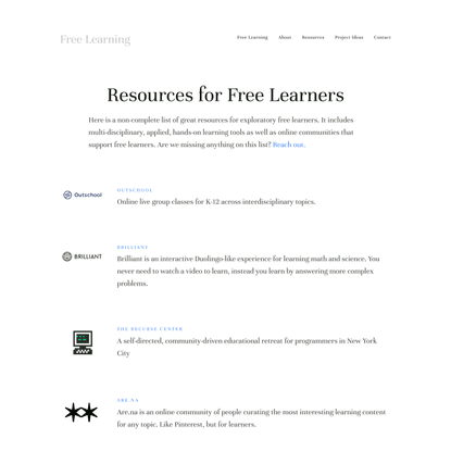 Resources — Free Learning