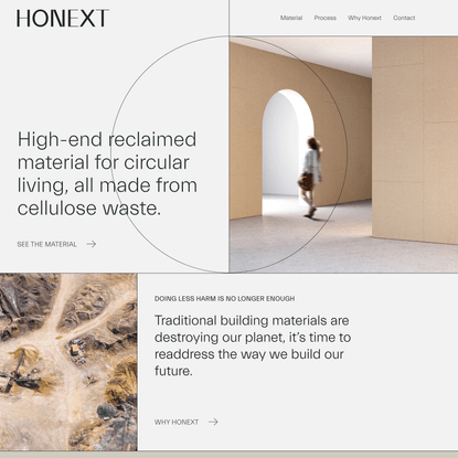 Sustainable building materials | Honext