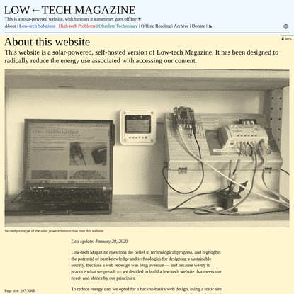 LOW←TECH MAGAZINE