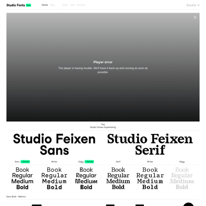 Studio Feixen Fonts