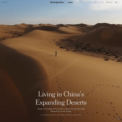 Living in China's Expanding Deserts