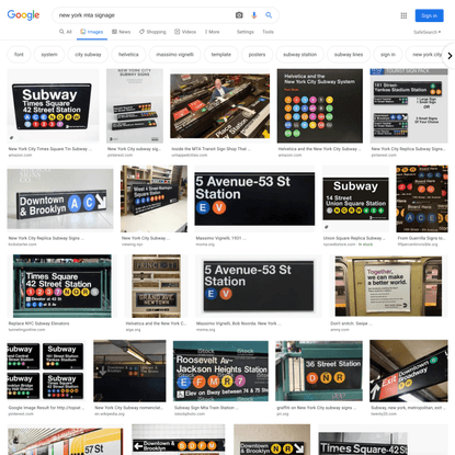 new york mta signage - Google Search