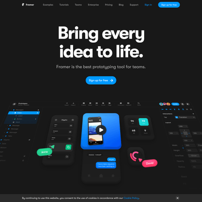 Framer: The prototyping tool for teams