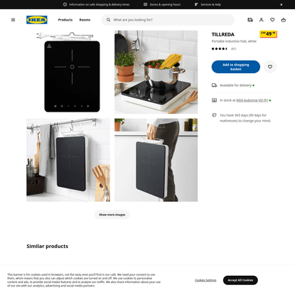 TILLREDA Portable induction hob - white - IKEA Switzerland