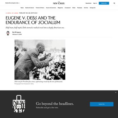 Eugene V. Debs and the Endurance of Socialism