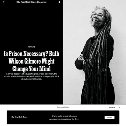 Is Prison Necessary? Ruth Wilson Gilmore Might Change Your Mind