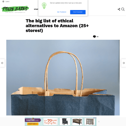 The big list of ethical alternatives to Amazon (25+ stores!) - PollyBarks.com