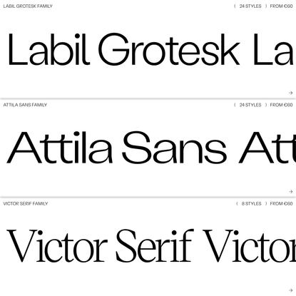 Retail ( KOMETA ) Typefaces