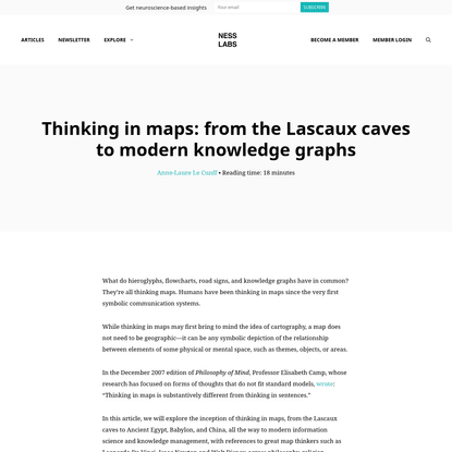 Thinking in maps: from the Lascaux caves to knowledge graphs