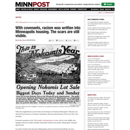 With covenants, racism was written into Minneapolis housing. The scars are still visible. | MinnPost