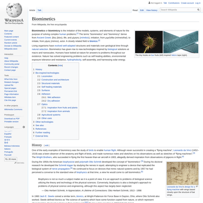 Biomimetics - Wikipedia