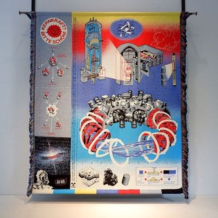 A Nuclear Vision. Woven tapestry 197x176cm. 1 in a series of 3 currently on display @looiersgracht60.