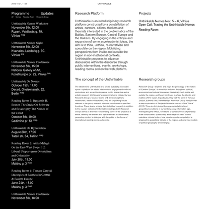 Unthinkable - Research Platform