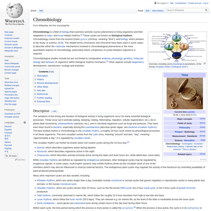 Chronobiology - Wikipedia