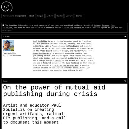 On the power of mutual aid publishing during crisis