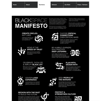 Manifesto | blackspace