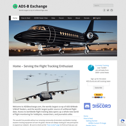 Home - Serving the Flight Tracking Enthusiast - ADS-B Exchange
