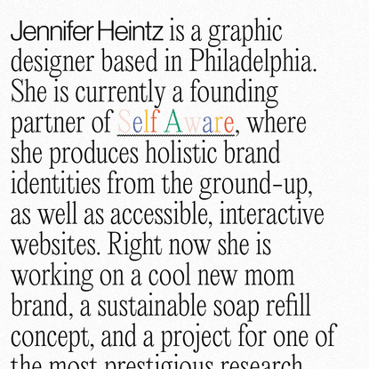 Jennifer Heintz - Graphic Designer